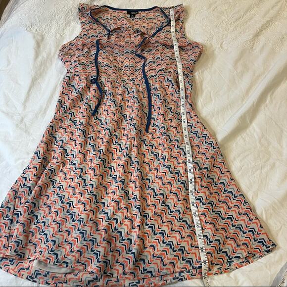 A.N.A. A New Approach Sleeveless Chevron Print A-line dress size M - Picture 3 of 10